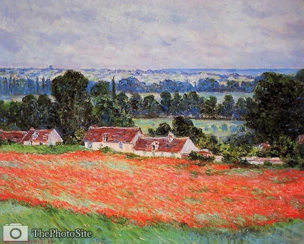 Poppy Field at Giverny Claude Monet - Click Image to Close
