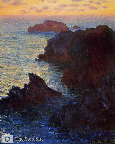 Rocky Point at Port-Goulphar Claude Monet - Click Image to Close