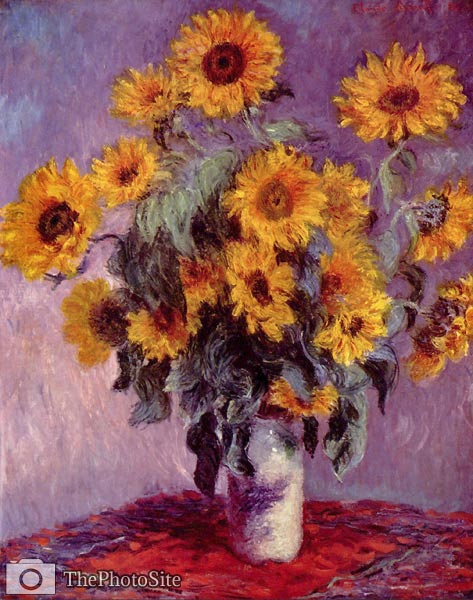 sunflowers Monet - Click Image to Close