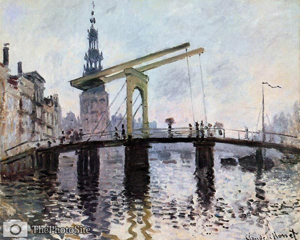 The Bridge, Amsterdam Claude Monet - Click Image to Close