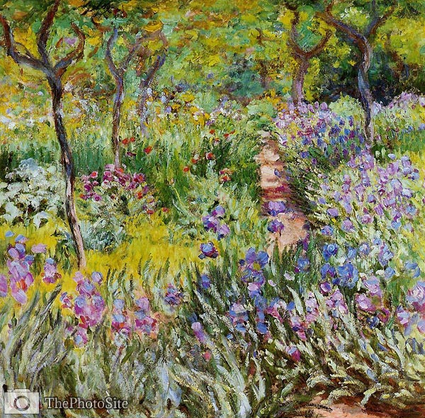 The Iris Garden at Giverny Monet - Click Image to Close