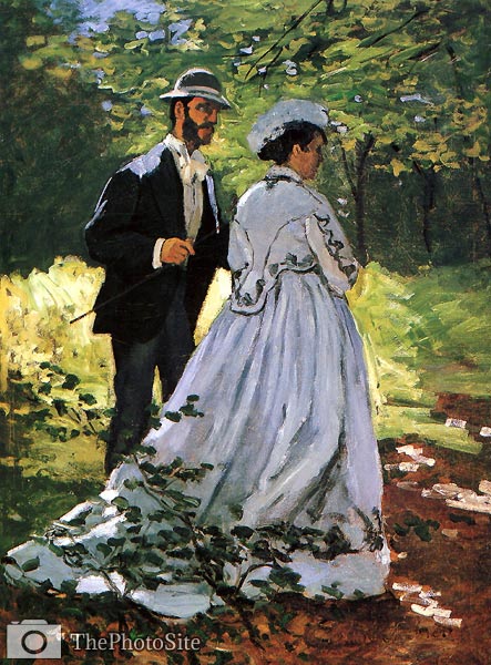 The strollers Claude Monet - Click Image to Close