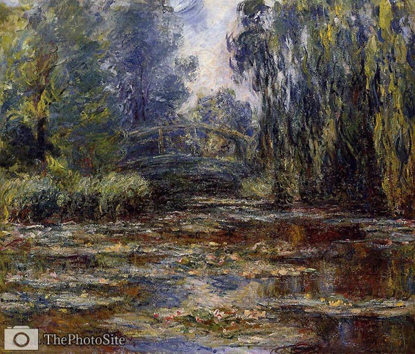 The Water-Lily Pond and Bridge Claude Monet - Click Image to Close