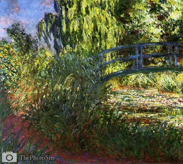 Waterlily Pond and Path by the Water Monet - Click Image to Close