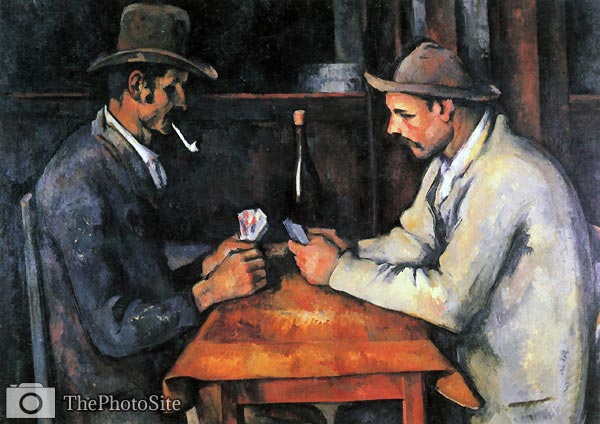 Two card players Paul Cezanne - Click Image to Close
