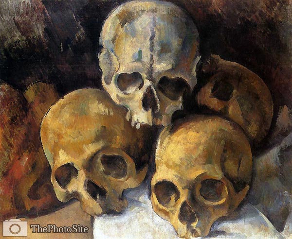 Pyramid of Skulls Paul Cezanne - Click Image to Close