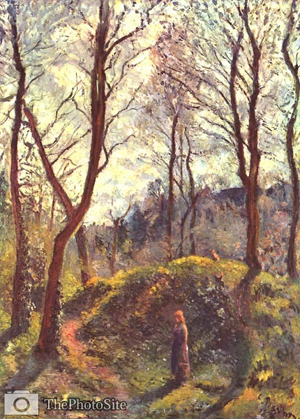 Landscape with large trees Camille Pissarro - Click Image to Close