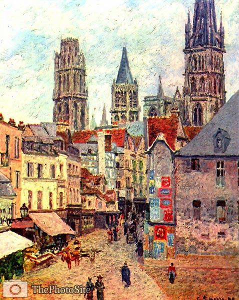 Rouen, Rue de lEpicerie Camille Pissarro - Click Image to Close