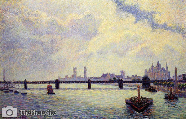 Charing Cross Bridge, London Camille Pissarro - Click Image to Close