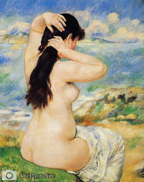 Nude Fixing Her Hair Pierre-Auguste Renoir - Click Image to Close
