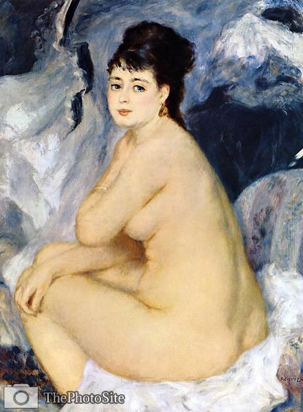 Nude Seated on a Sofa Renoir - Click Image to Close