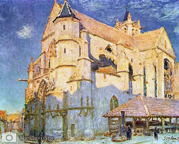 The Church at Moret Alfred Sisley - Click Image to Close
