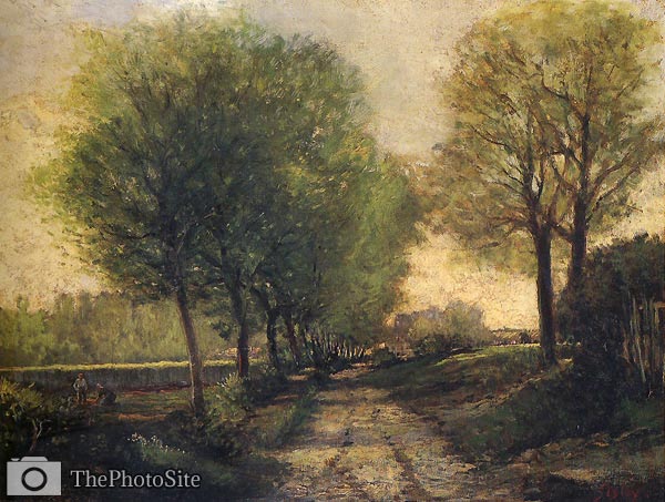 Lane Near a Small Town Alfred Sisley - Click Image to Close