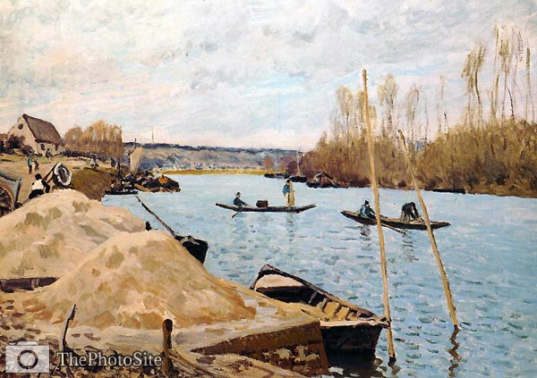 Sand Heaps Alfred Sisley - Click Image to Close