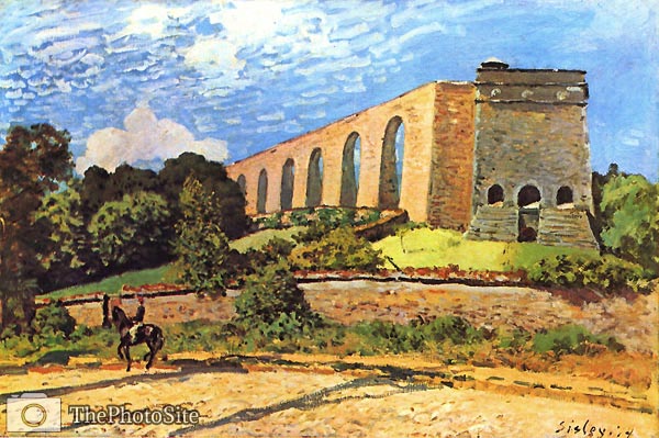 The aqueduct at Marly Alfred Sisley - Click Image to Close