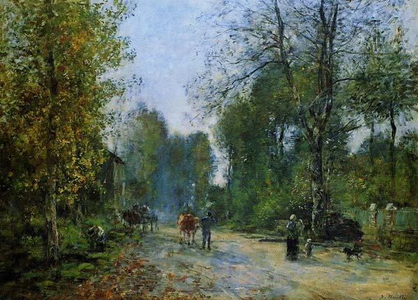 Trouville le chemin de la corderie 1878, Eugene Bourdin - Click Image to Close
