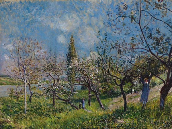 Orchard in Spring, By - Click Image to Close