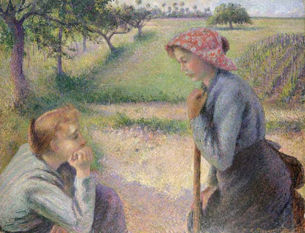 Two young peasant women - Click Image to Close