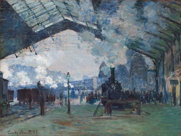 Arrival of the Normandy Train, Gare Saint Lazare - Click Image to Close