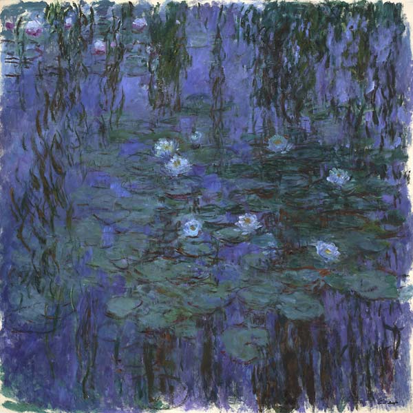 Blue Water Lilies - Click Image to Close