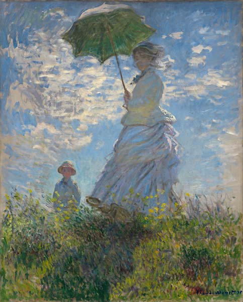 Woman with a Parasol Madame Monet and Her Son - Click Image to Close