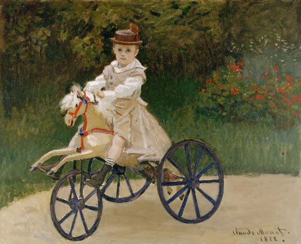 Jean monet on his hobby horse 1872 - Click Image to Close