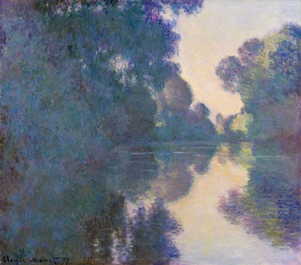 Morning on the seine near giverny 1897 - Click Image to Close