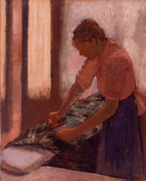 Woman Ironing - Click Image to Close