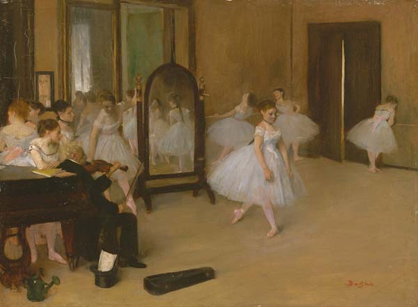 The dancing class ca 1870 - Click Image to Close
