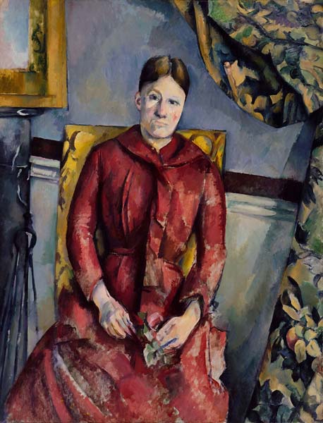 Madame cezanne in a red dress - Click Image to Close