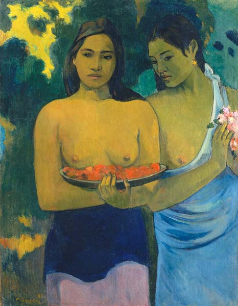Two tahitian women - Click Image to Close