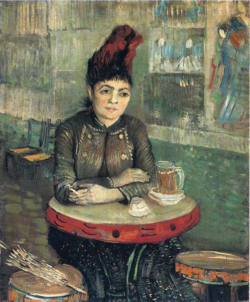Agostina Segatori Sitting in the Cafe du Tambourin - Click Image to Close