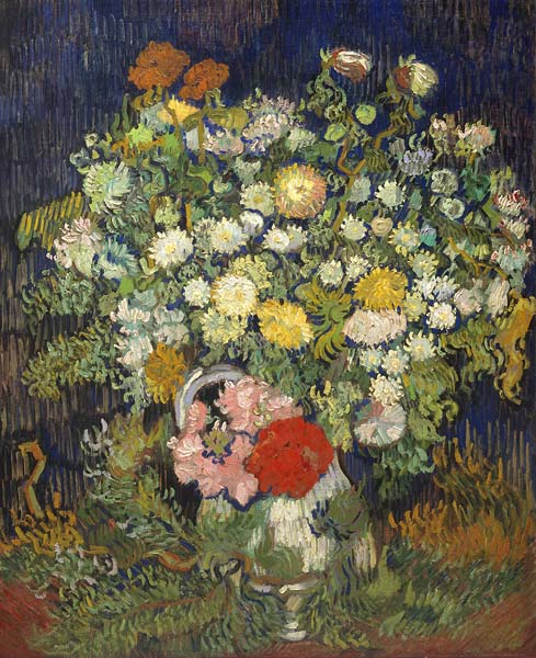 Bouquet of flowers in a vase - Click Image to Close