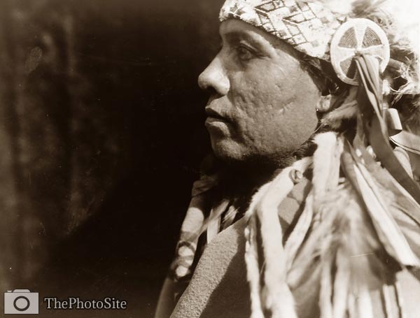 A Wichita Native American Indian man - Edward Curtis - Click Image to Close