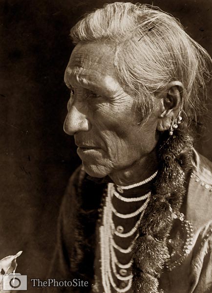 Flathead Native American Indian man portrait - Click Image to Close