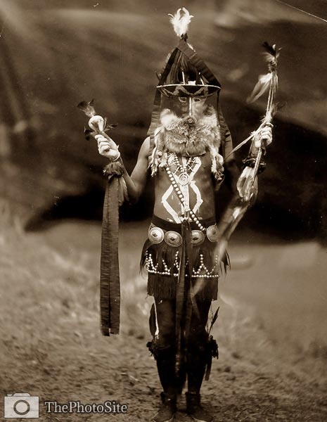 Zahadolzha Navaho - Navajo American Indian mask and body paint - Click Image to Close