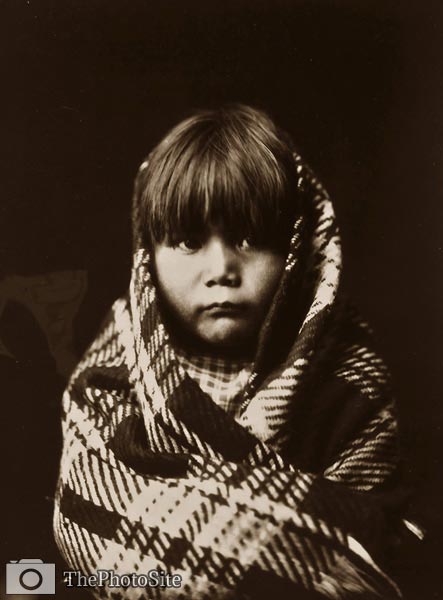 Navaho child Native American Indian Edward Curtis - Click Image to Close