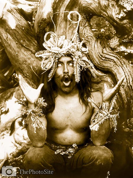 Hamatsa shaman, cannibal ritual, 1914 - Click Image to Close