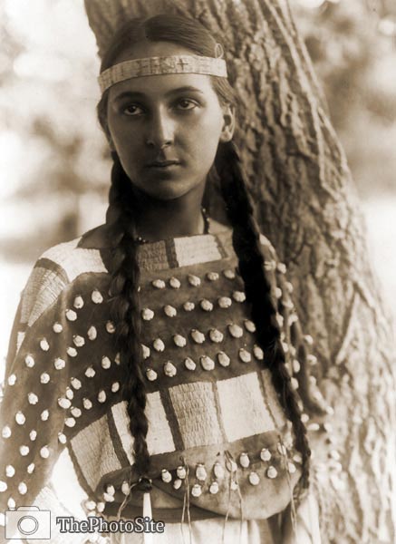 Young Dakota Indian woman, 1907 - Click Image to Close