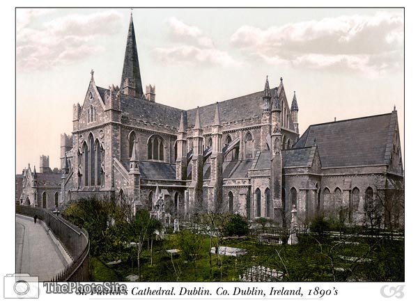 St. Patrick's Cathedral. Dublin. Co. Dublin, Ireland - Click Image to Close