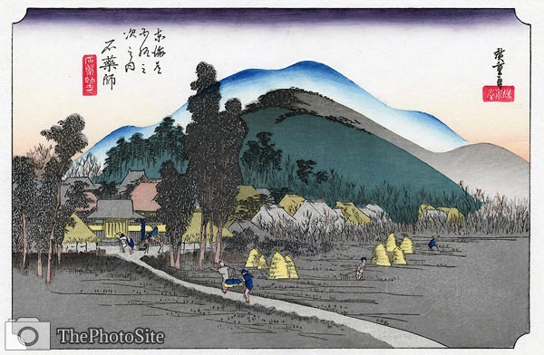 Ishiyakushi, Mountain Village Ando Hiroshige - Click Image to Close