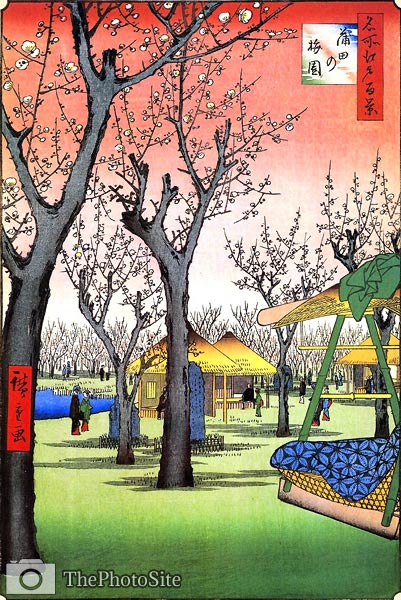 Plum Tree Garden, Kamata Ando Hiroshige - Click Image to Close