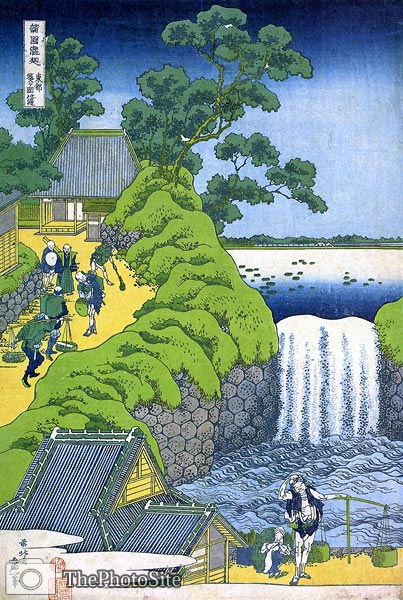 Aoigaoka Waterfall in Edo Katsushika Hokusai - Click Image to Close