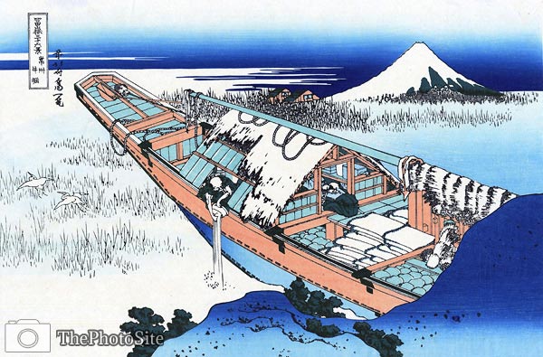 Ushibori in the Hitachi province Katsushika Hokusai - Click Image to Close