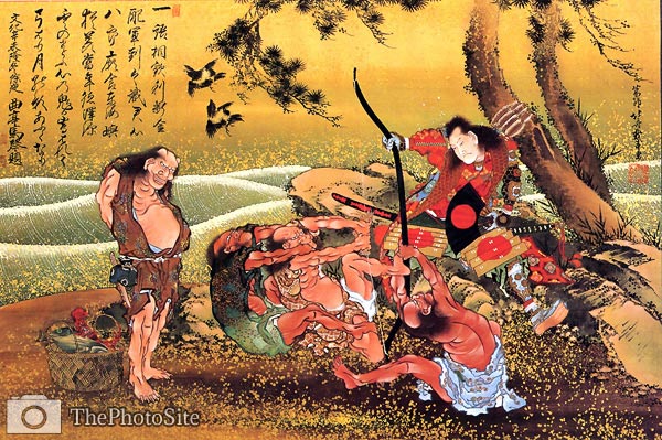 Tametomo in the Demon Island Katsushika Hokusai - Click Image to Close