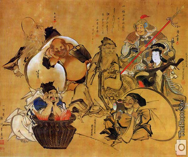 Seven Gods of Fortune Katsushika Hokusai - Click Image to Close