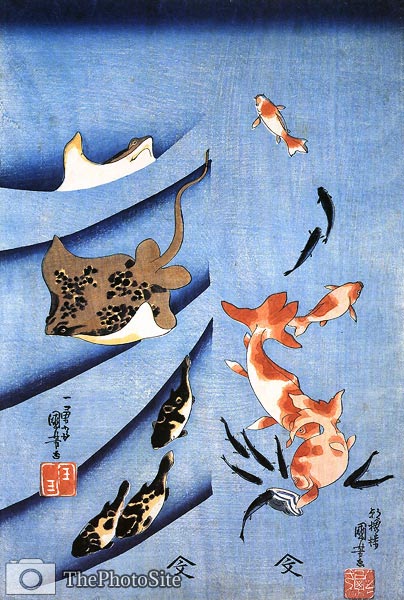 Stingrays Utagawa Kuniyoshi - Click Image to Close