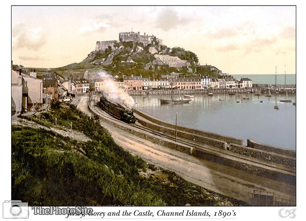 Jersey, Gorey and the Castle, Channel Island, England - Click Image to Close