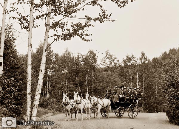 Horse and carriage Boulevard Drive, Duluth Minnesota - Click Image to Close