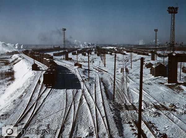 Belt Railway, winter, Chicago 1943 - Click Image to Close